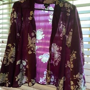 Long sleeve light cover up